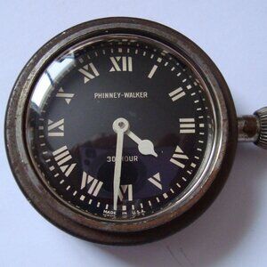 VINTAGE MECHANICAL CAR CLOCK ,RUN